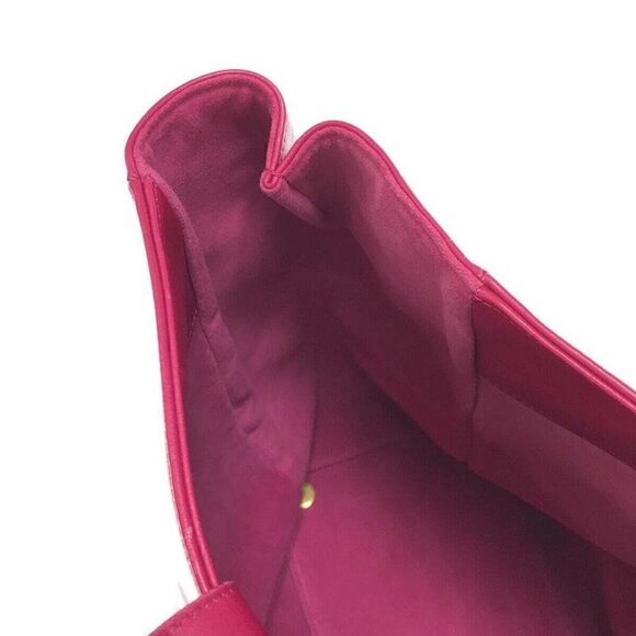 SAINT LAURENT PARIS Vorise 314252 Pink Leather Tote Bag - Picture 10 of 14